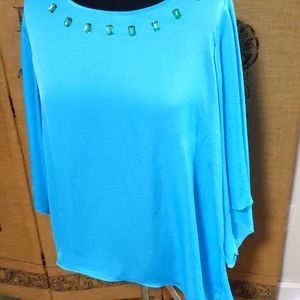 Peter Nygard turquoise shirt